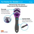 Fur Fetcher De-Shedder Grooming Tool for Cats