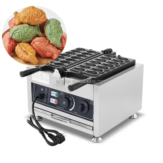 Commercial Stainless Steel Electric Mini Fish Waffle Maker