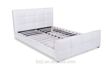White bed room furniture pu leather bed xs-9033