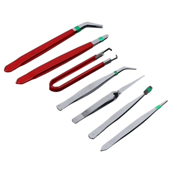 Wholesale Red Tweezers Flat Iron Custom Maintenance Set - Manufacturer Supply