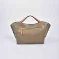 Mini size ladies leather satchel bag tote bag