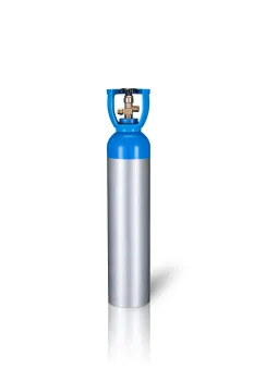 2L blue aluminum alloy oxygen cylinder