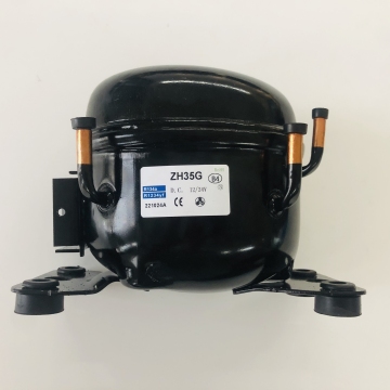 HZ35G Refrigerator Compressor for R134a/R1234yf, Suitable for DC12/24V Fridge and Freezer Applications