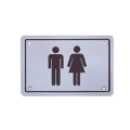 Stainless Steel Toilet Sign durable