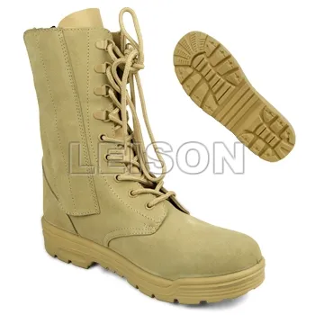 Cowhide Leather and Nylon Tactical Boots