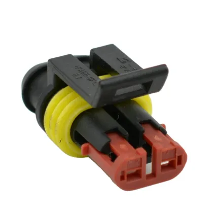2 Pin Tyco TE Connectivity AMP Wiring Automotive Connector 282080-1