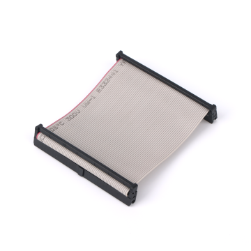 1.0 Red edged gray ribbon cable