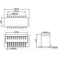 Side female socket H5.1 board-to-board connector