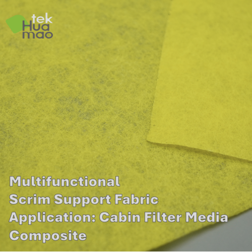 Filtre de cabine de voiture multifonctionnelle Média Scrim Support Fabric