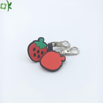 Reusable Custom Strawberry Shape Silicone Pet Tag