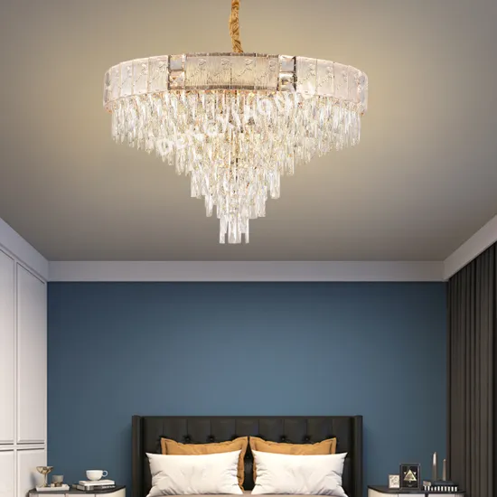 Nordic Modern Large Crystal Chandeliers for High Ceilings