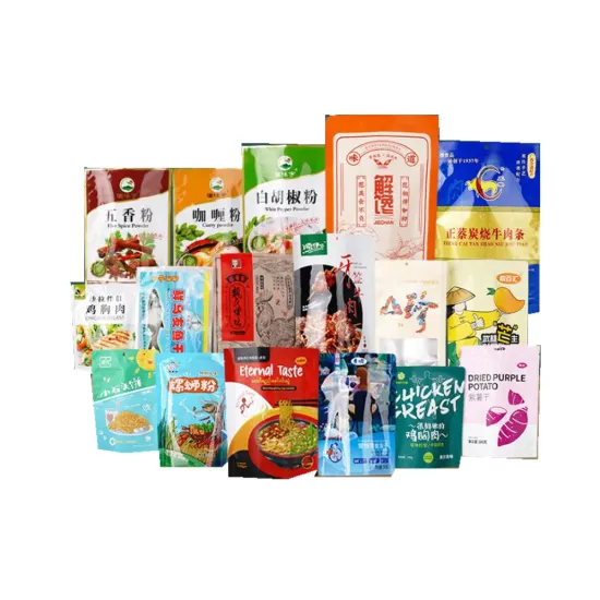 High quality eco friendly standing pouch food packing  stand up foil pouch bags