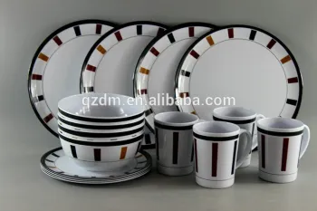 16pcs Melamine Dinner Set For 4 Person