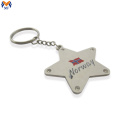 Metall tecknad katt nyckelring charm