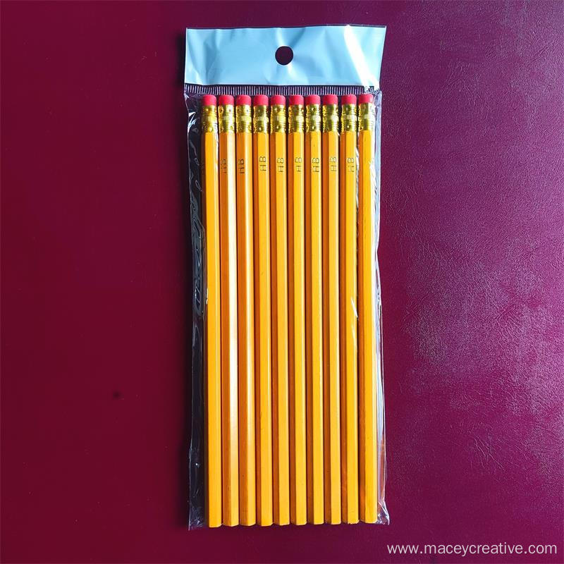 Government bid sharpened yellow HB/2b pencils with eraser