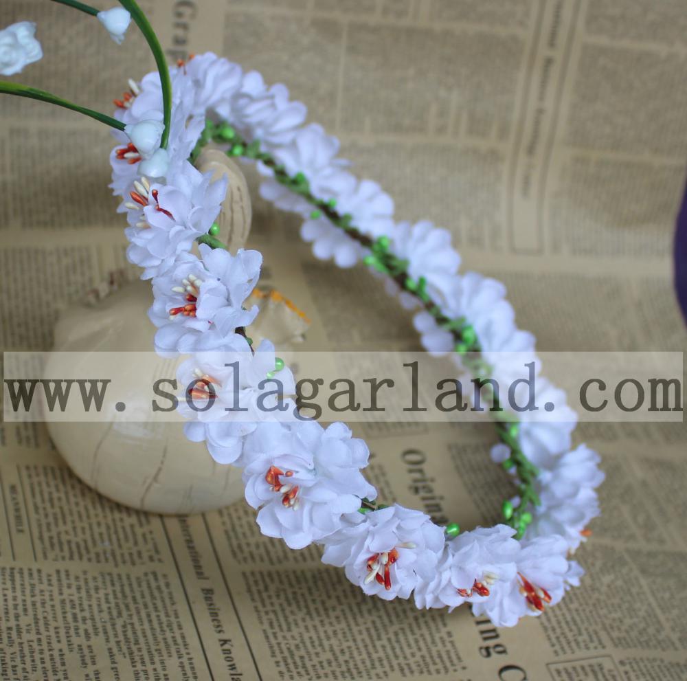 Fashion artificial flower wedding hair wreath