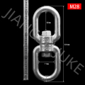 Mata keluli tahan karat dan mata swivel M14-m28