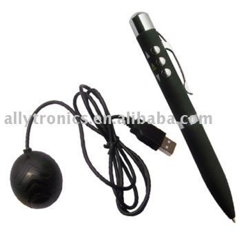 3-in-1 Remote control laser pointer and writing pen
