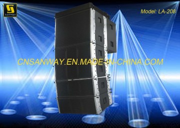 La-208 Professional Line Array Speaker System, DJ Audio Mixer Power Amplifier Speaker