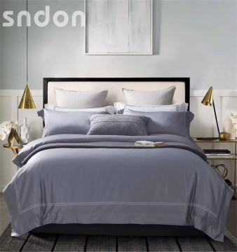 Cotton Senior Ash Hotel 3D Embroidered Bed Linen Set
