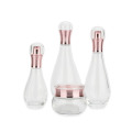 Bouteilles en verre transparent en forme de bowling