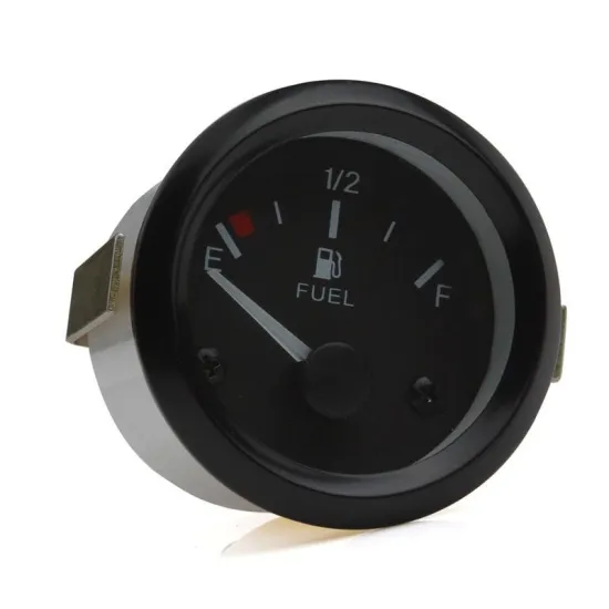 White LED Car Fuel Level Gauge Meter Auto Replacement Parts 2'' 52mm Automotive Fuel Gauge Fuel Level Meter With Float Sensor