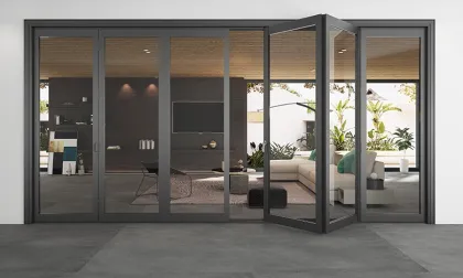 Bi fold patio Doors Soundproof Folding Glass Doors