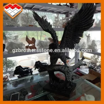 Hand carved granite and marble statue type indoor decorative eagle statues for sale