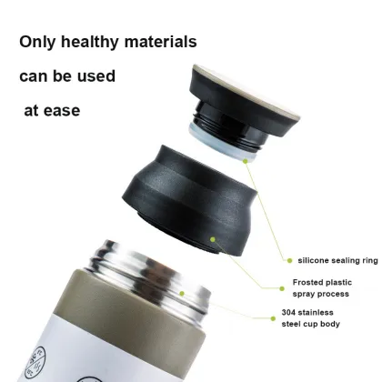 2024 New Style Office Thermos Cups Thermal Coffee Cup 304 Stainless Steel Thermos Cup Double-layer Business Gift
