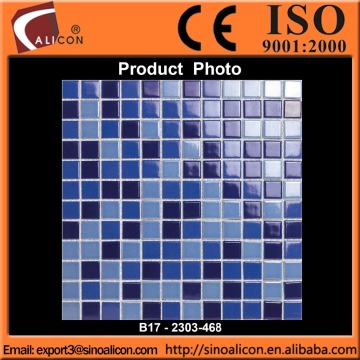 light blue and blcak blue color mosaics
