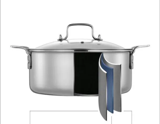 304 Stainless Steel Three-layer Steel Hot Pot