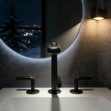  basin tap 3 Holes Brass Faucet Hidden Shelf Basin mixer Supplier