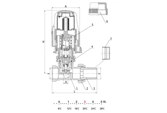 Polished Nickel Plated Brass Straight Radiator Valve
