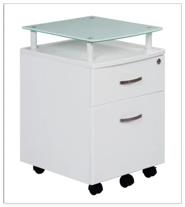 Modern Office File Cabinet with Locking Drawer