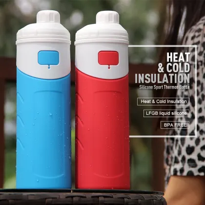 Cold insulate silicone water bottles | Thermal flask
