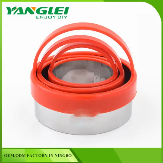 Top Rated Good Price Plastic Handle Stainless Steel Pastry Cutters for Kids,Set of 4