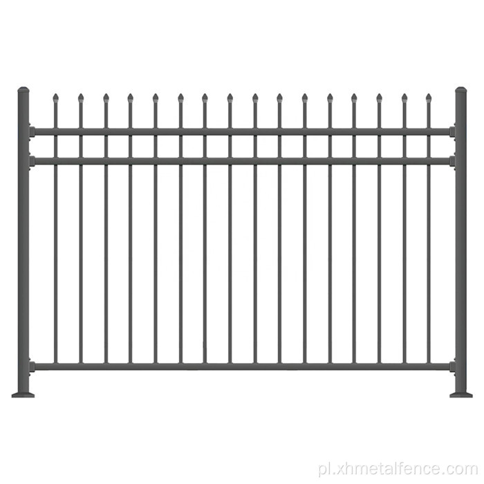 Kutej żelaza włóczni Top Metal Garden Fence stal