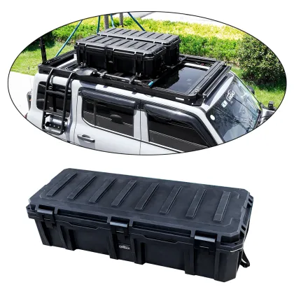 Off Road Car Roof Storage Boxes & Roof Rack Mounted Tool Box Bracket - Stainless Steel