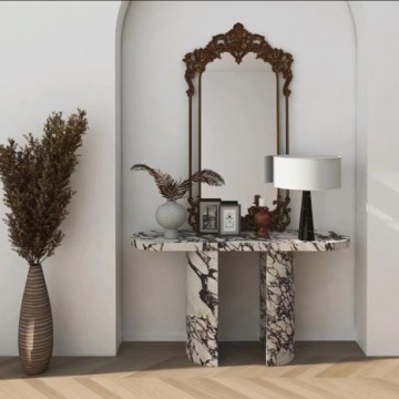 Modern Luxury Stone Marble Console Table Hallway Table