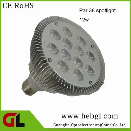 high quality 12w par38 led light led spotlight E27 base