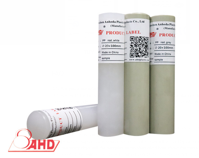 PP Rod Polypropylene White Grey Plastic Rod Bar