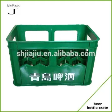 Durable divided plastic crate household use for beer