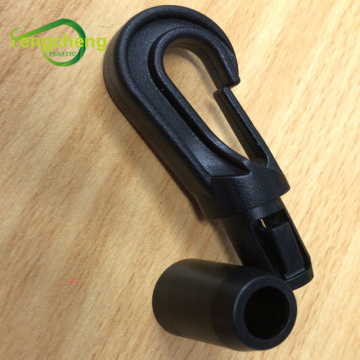 UV stable black cherry cover hooks clips