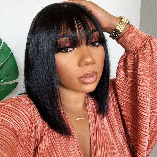 Straight Bob Wig Cheap Raw Brazilian Virgin Human Hair Lace Front Wig Wholesale Transparent Glueless Lace Frontal Wig For Women