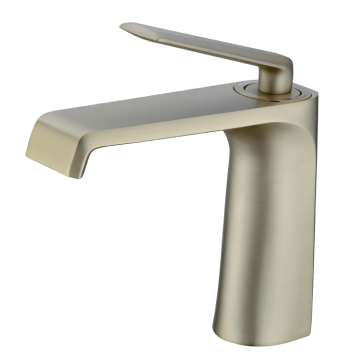 Brushed Gold Basin Brass Faucet for Hotel Bathroom - Italy Design
