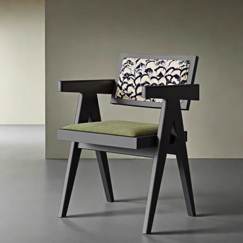 Solid Wood Dining Chair Antique Style Leisure Chair