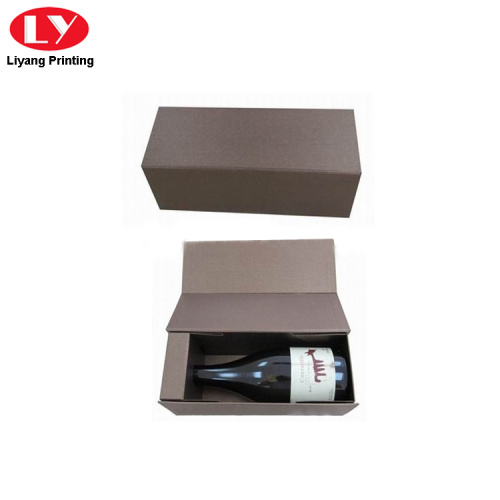 Caja de vino de papel plegable para embalaje de vino