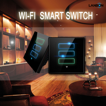 No host sever smart wall switch control fan by smartphone; Wifi control Fan speed switches