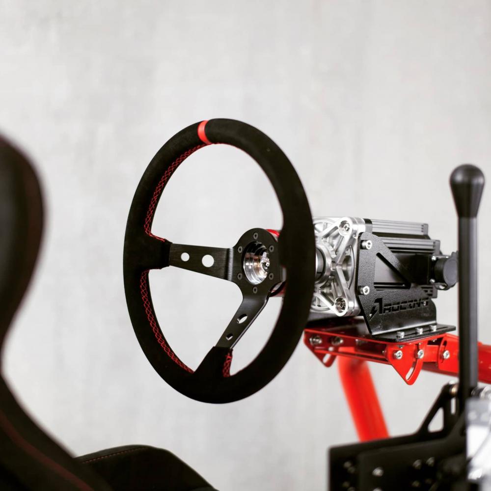 simulator wheel black with frame