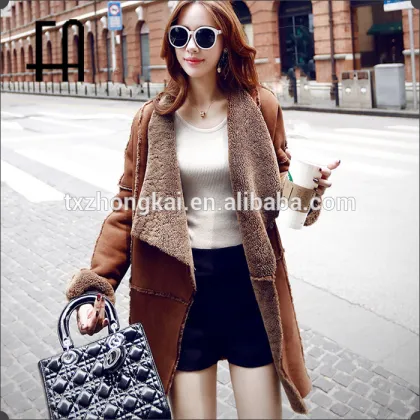 Factory direct wholesale pirce merino sheep double face fur jacket /double face leather jacket